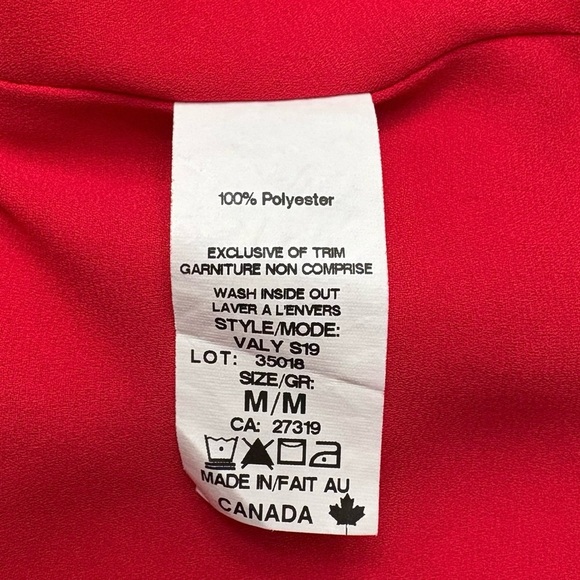 Colori, Elegant Red V-Neck Camisole, Medium - Picture 5 of 8